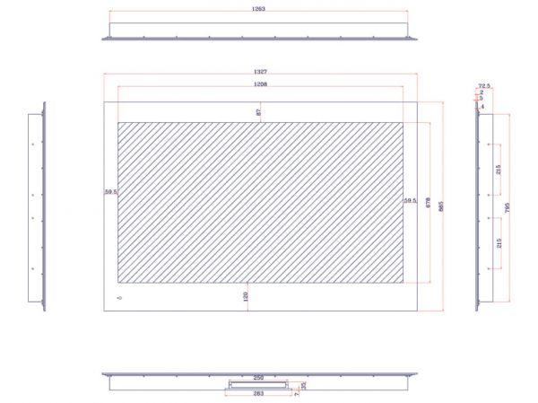 Встраиваемый Smart Ultra 4K LED телевизор AVS555SM 55" черная рамка