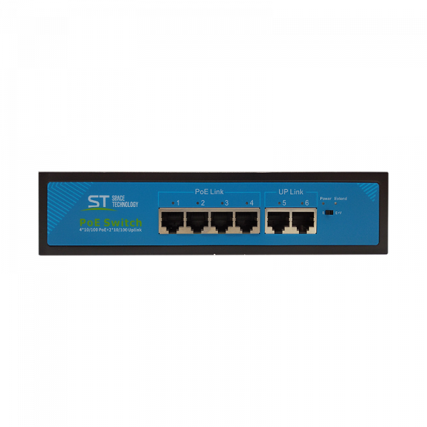 POE коммутатор четырехканальный ST-S45POE (2М/65W/А)