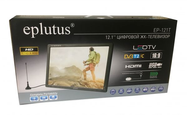 Цифровой телевизор Eplutus EP-121T 12.1" DVB-T2