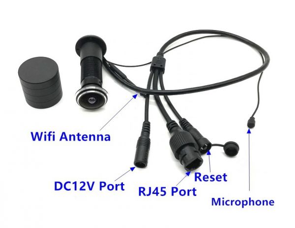 Видеоглазок дверной 861 iP Wi-Fi 1080P P2P