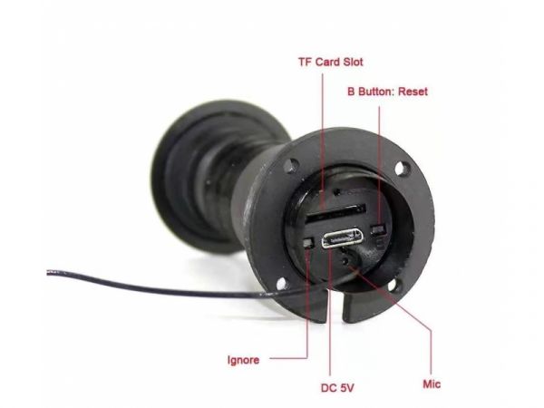 Видеоглазок дверной Wi-Fi WF-409D с записью, датчиком движения, динамиком 1080P