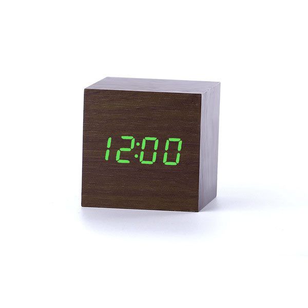 Деревянные часы Wooden Clock VST-869-4 с термометром