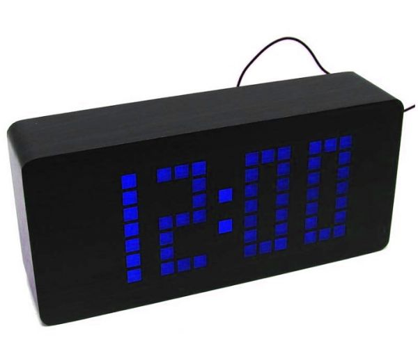 Деревянные часы Wooden Clock VST-871-5 Blue