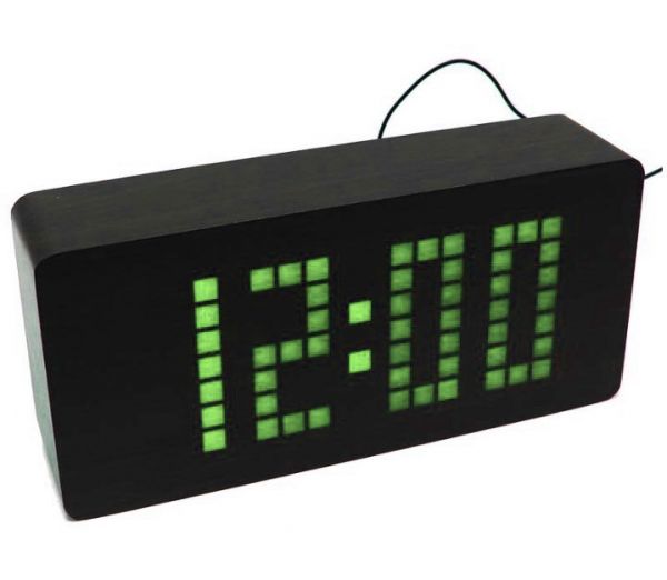 Деревянные часы Wooden Clock VST-871-4 Light green