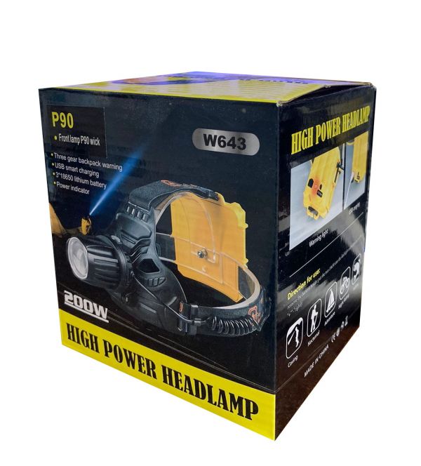 Налобный фонарь High Power HeadLamp YYC-W643-P90 USB